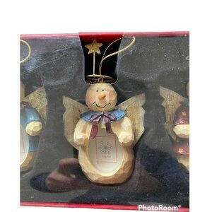 New Snowman 3 picture frames Christmas ornament Holiday